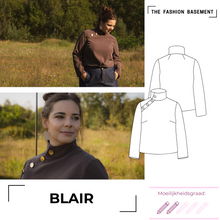 Modelpatroon blouse Blair van "The Fashion Basement"